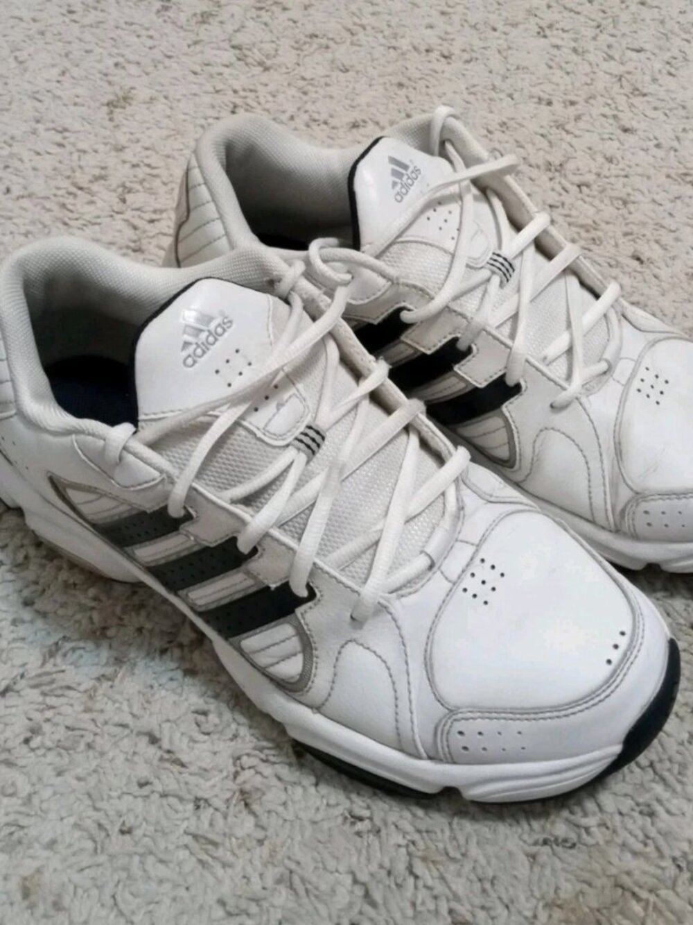 Adidas CLJ 657001 Art 467271 White Leather Shoes Sneaker 2007 Men's Sz 9.5